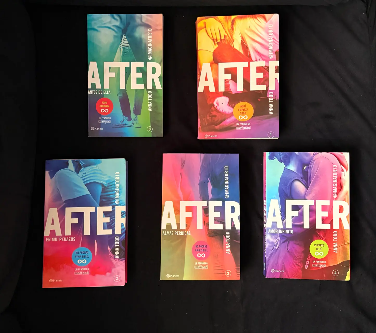 Colección de libros 'After' por Anna Todd