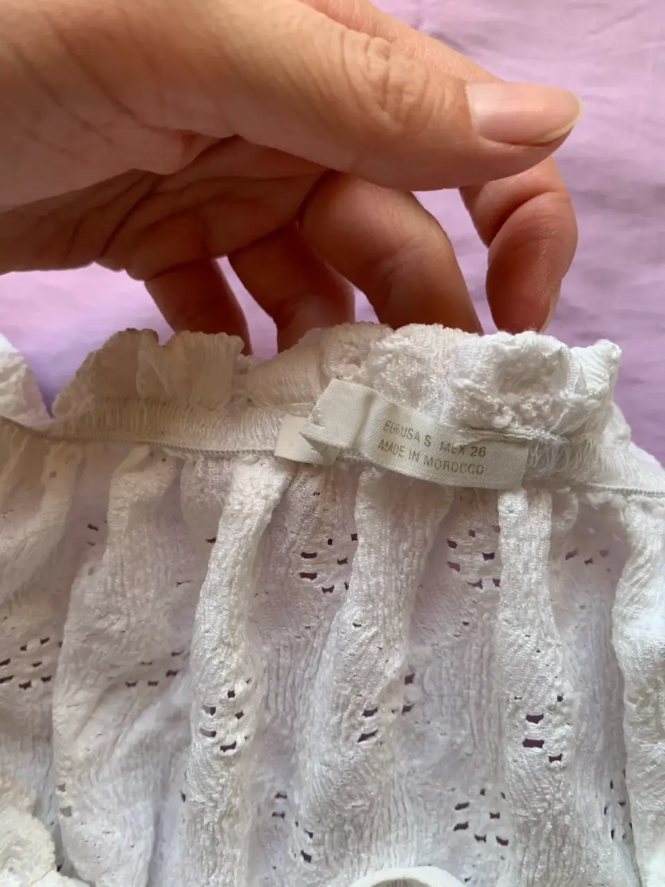 Top zara blanca talla S - miniatura 2
