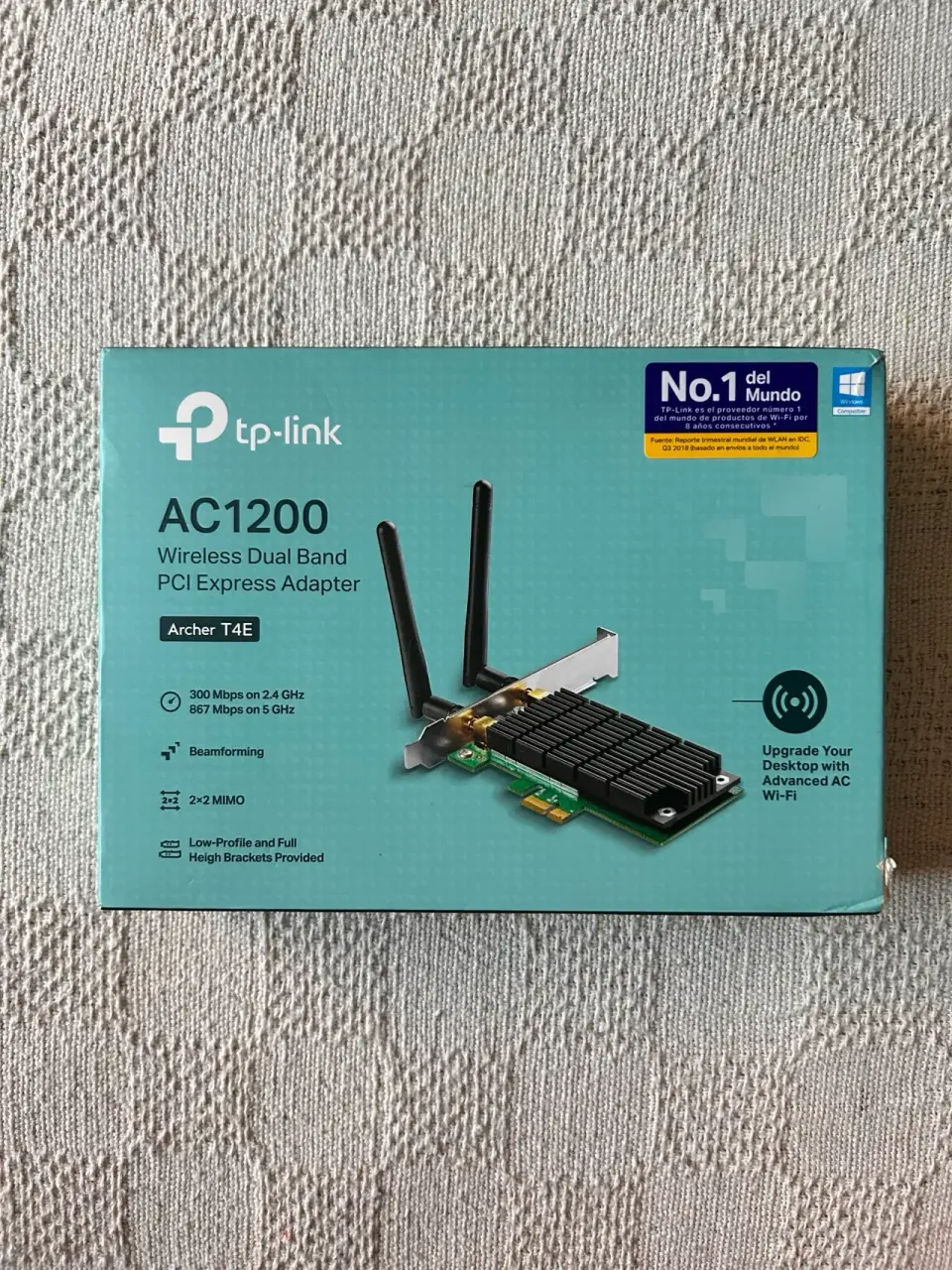 Tarjeta Red Wifi Tp link Ac1200 Archer T4E - miniatura 1