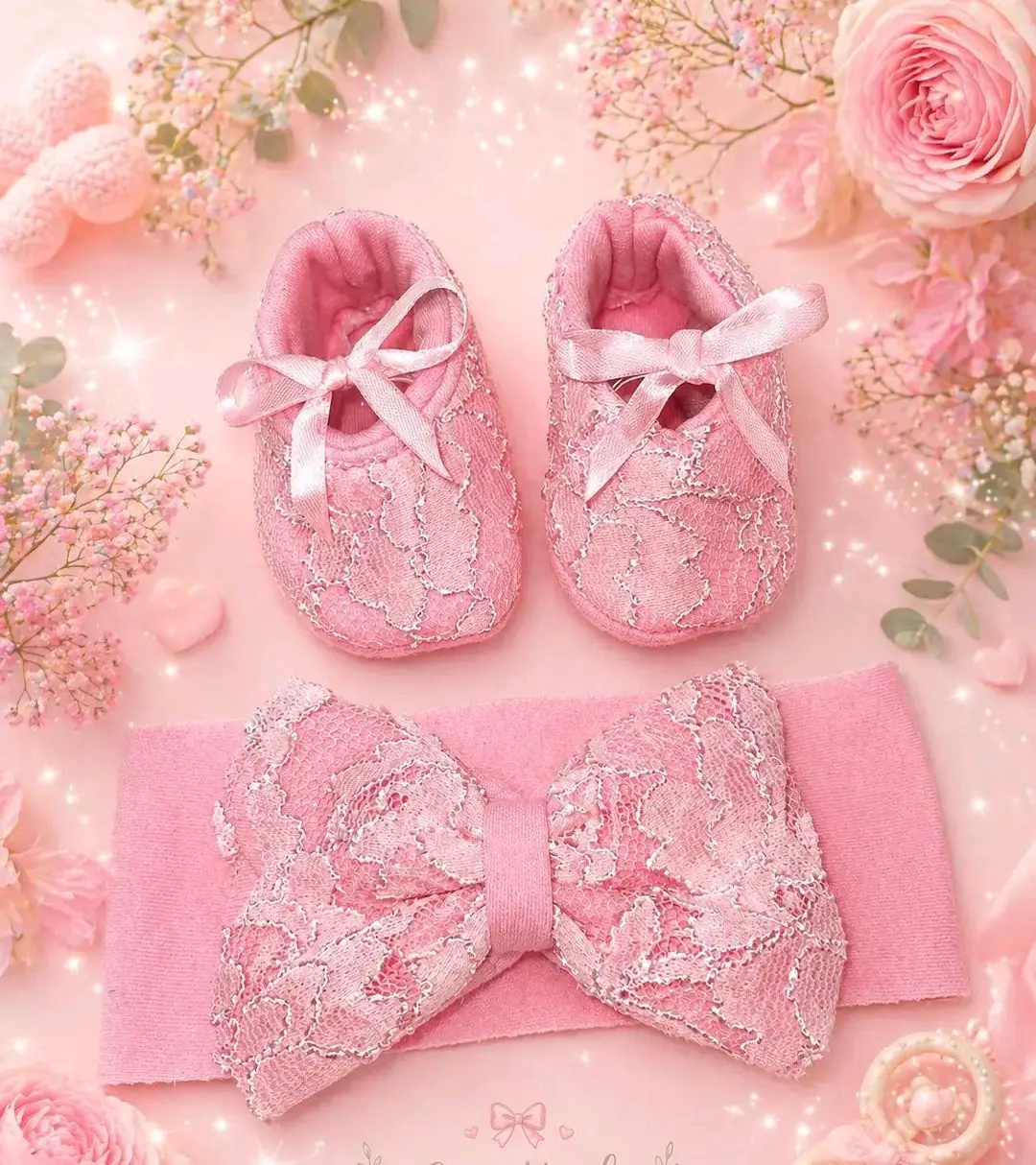 Set de zapatos y cintillos - miniatura 2