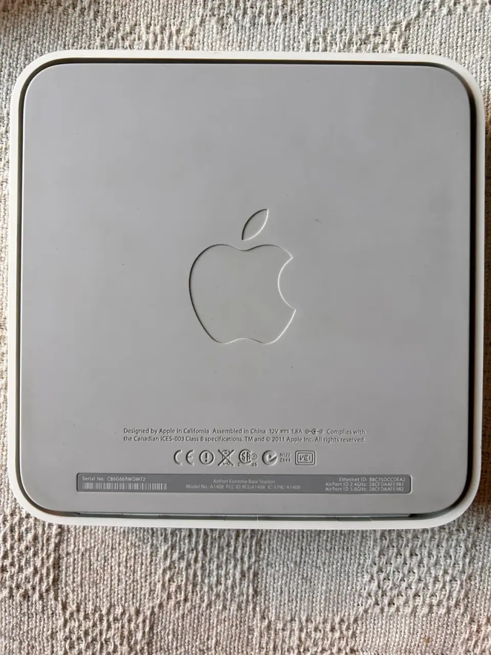 Router Apple AirPort Extreme A1408 - miniatura 6
