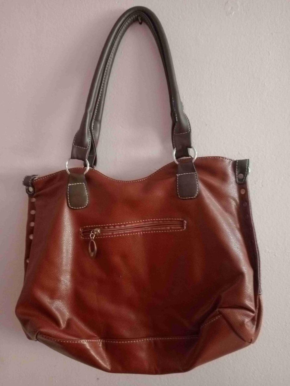 Cartera marrón de cuero - miniatura 2