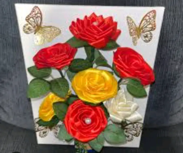 Cuadro decorativo de rosas - miniatura 1