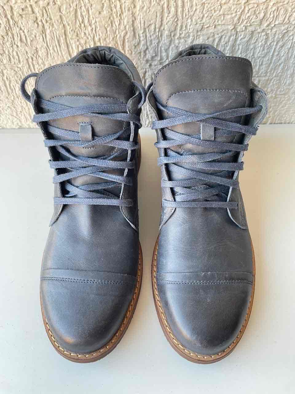 Botines de cuero azul DAFIRENZE - miniatura 1