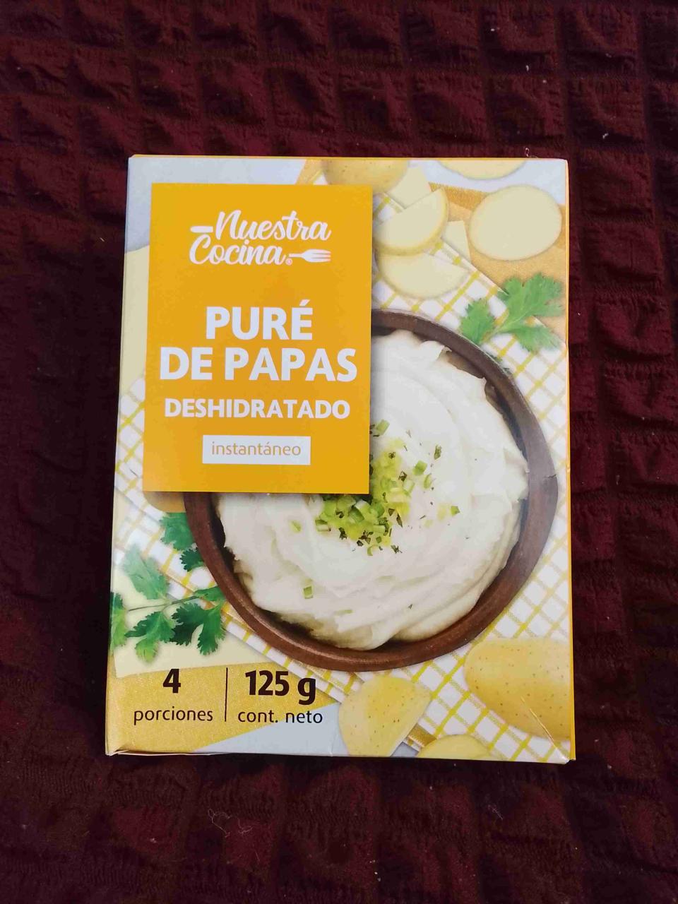 Puré de papas deshidratado 125g