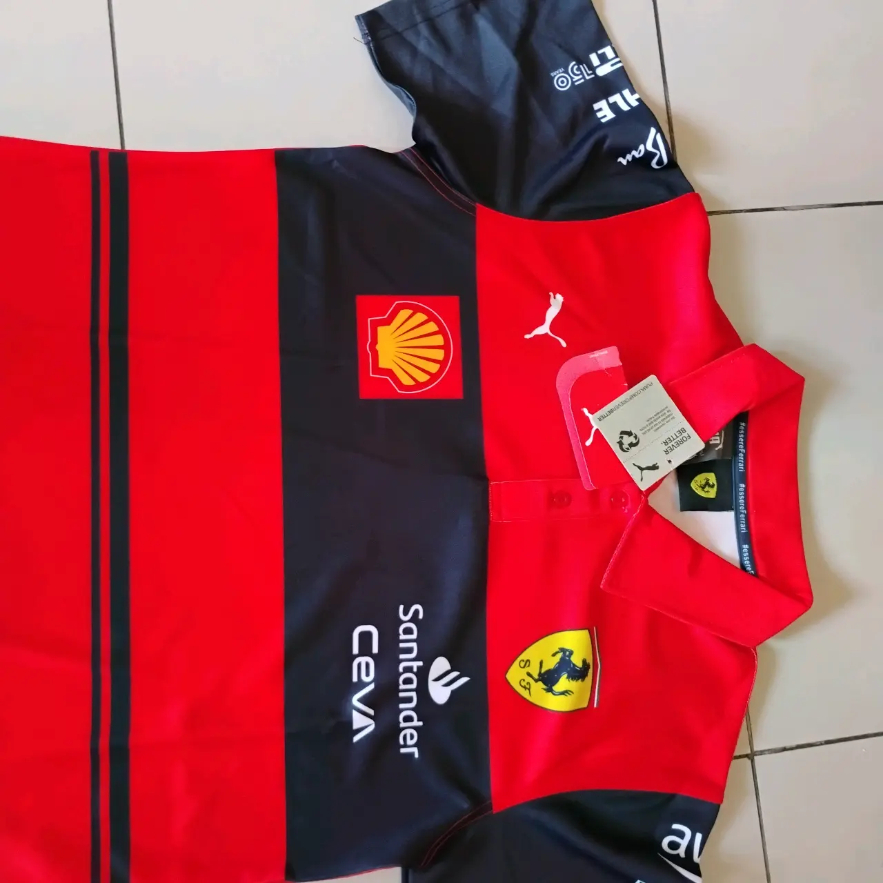 Polera polo Ferrari roja fórmula 1 nuevas - miniatura 2