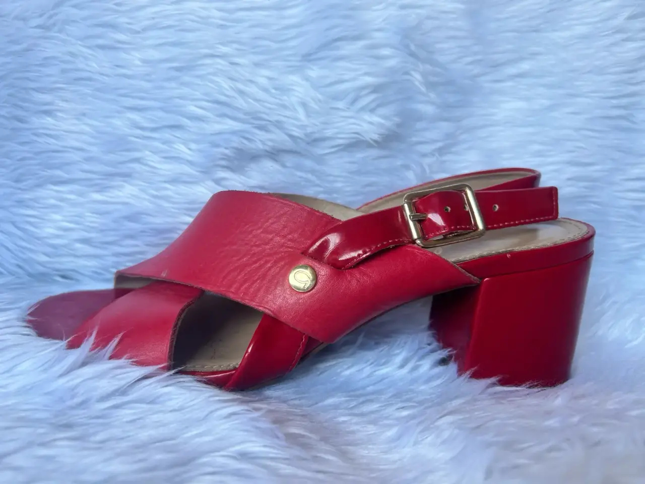 Sandalias rojas Gacel  de cuero - miniatura 2