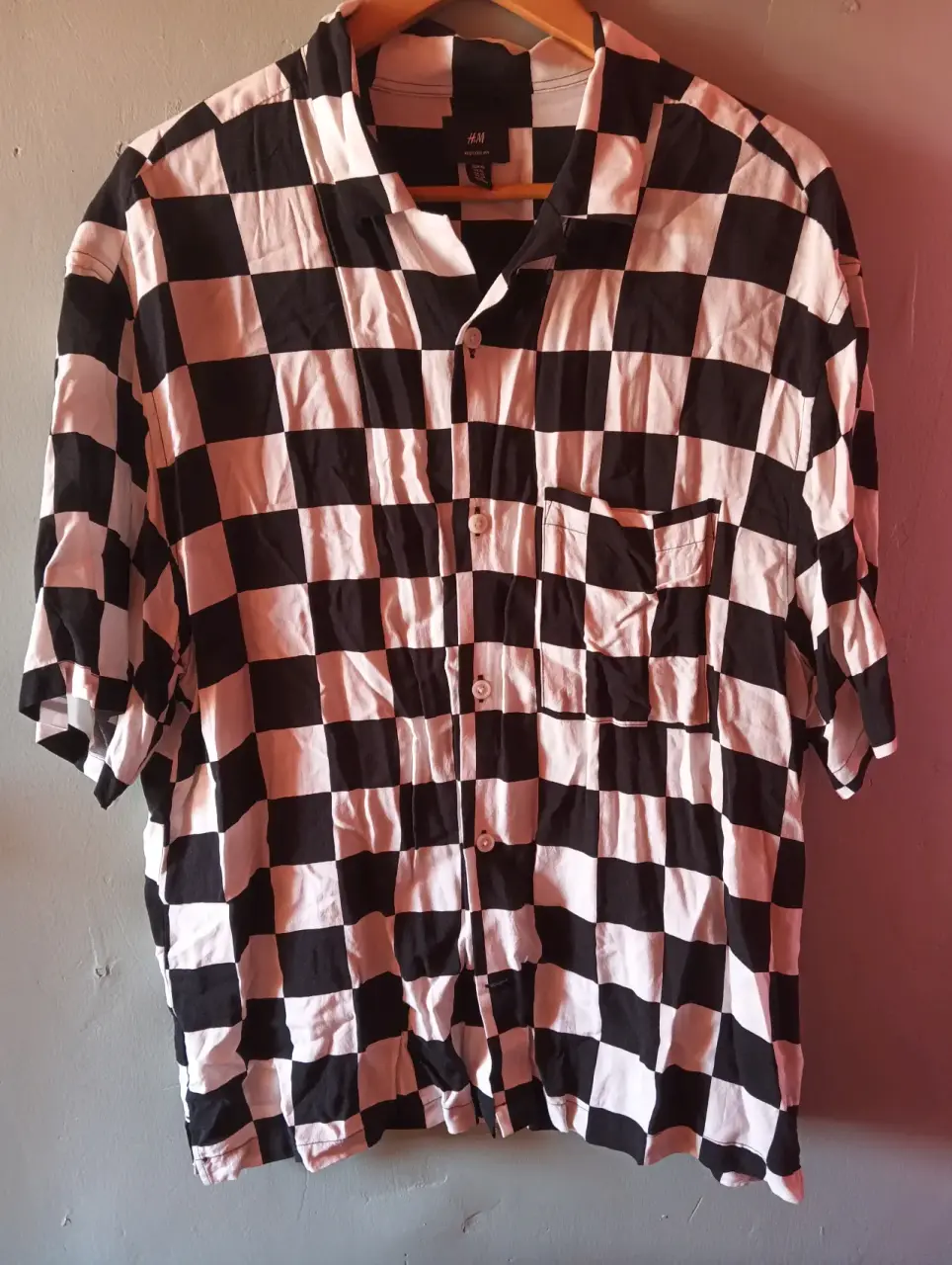 Camisa cuadros blanco y negro
