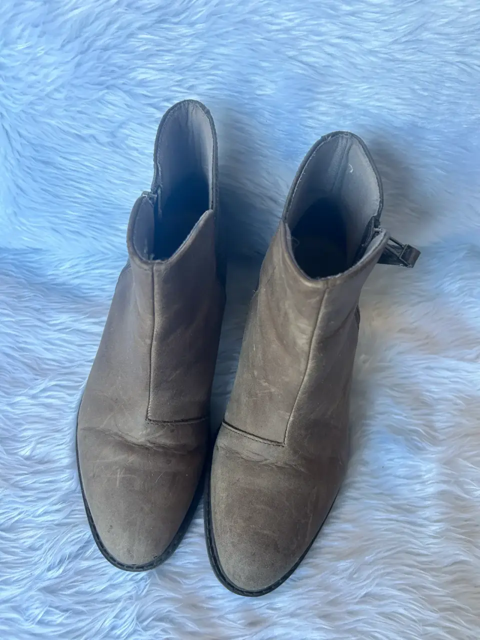 Botines de cuero marrón - miniatura 1