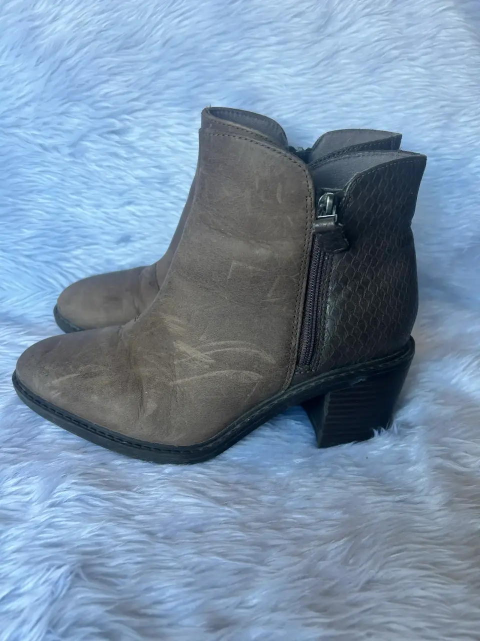 Botines de cuero marrón - miniatura 3