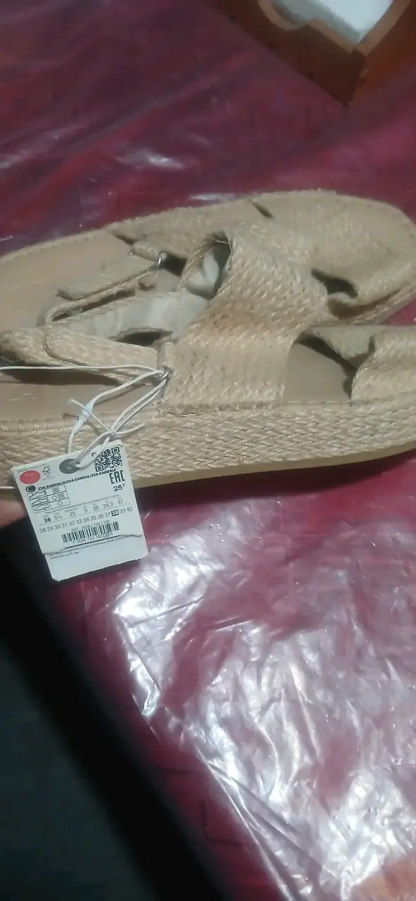 Sandalias tejidas beige - miniatura 4