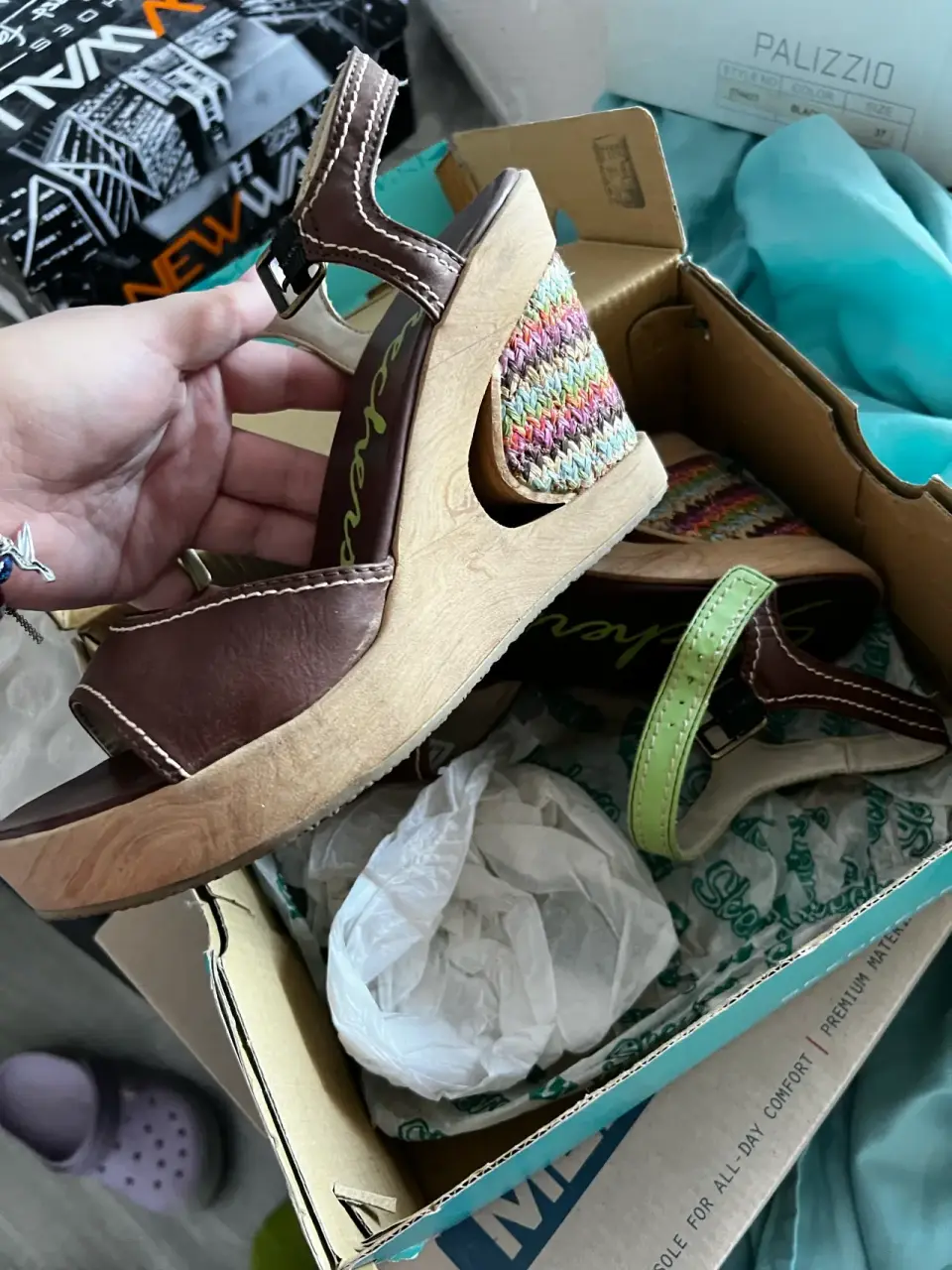Sandalias Skechers con plataforma - miniatura 3