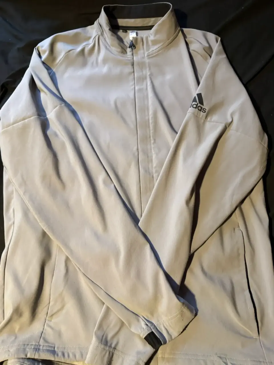Chaqueta deportiva gris Adidas - miniatura 3
