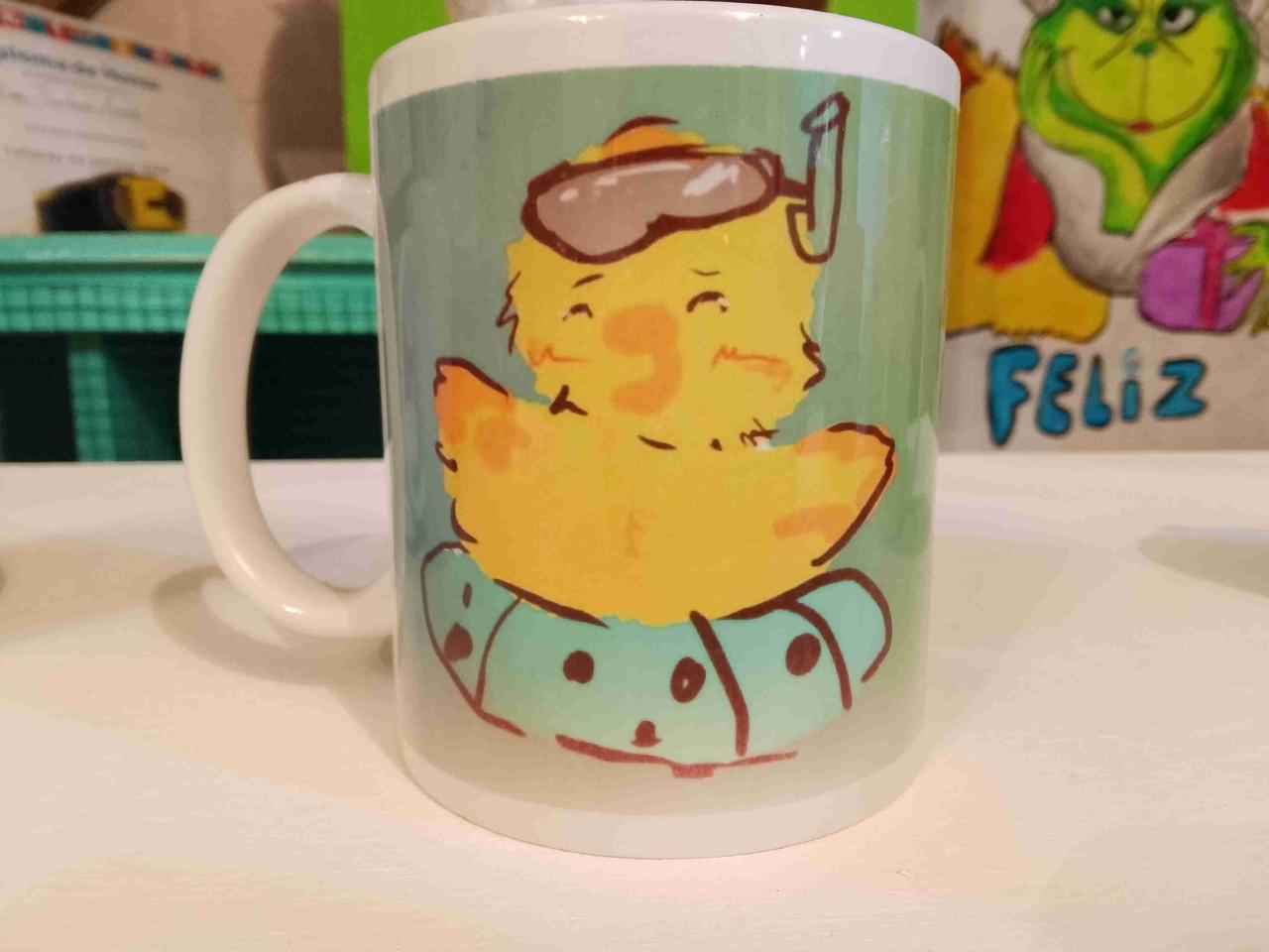 Taza con ilustración de pato - miniatura 1