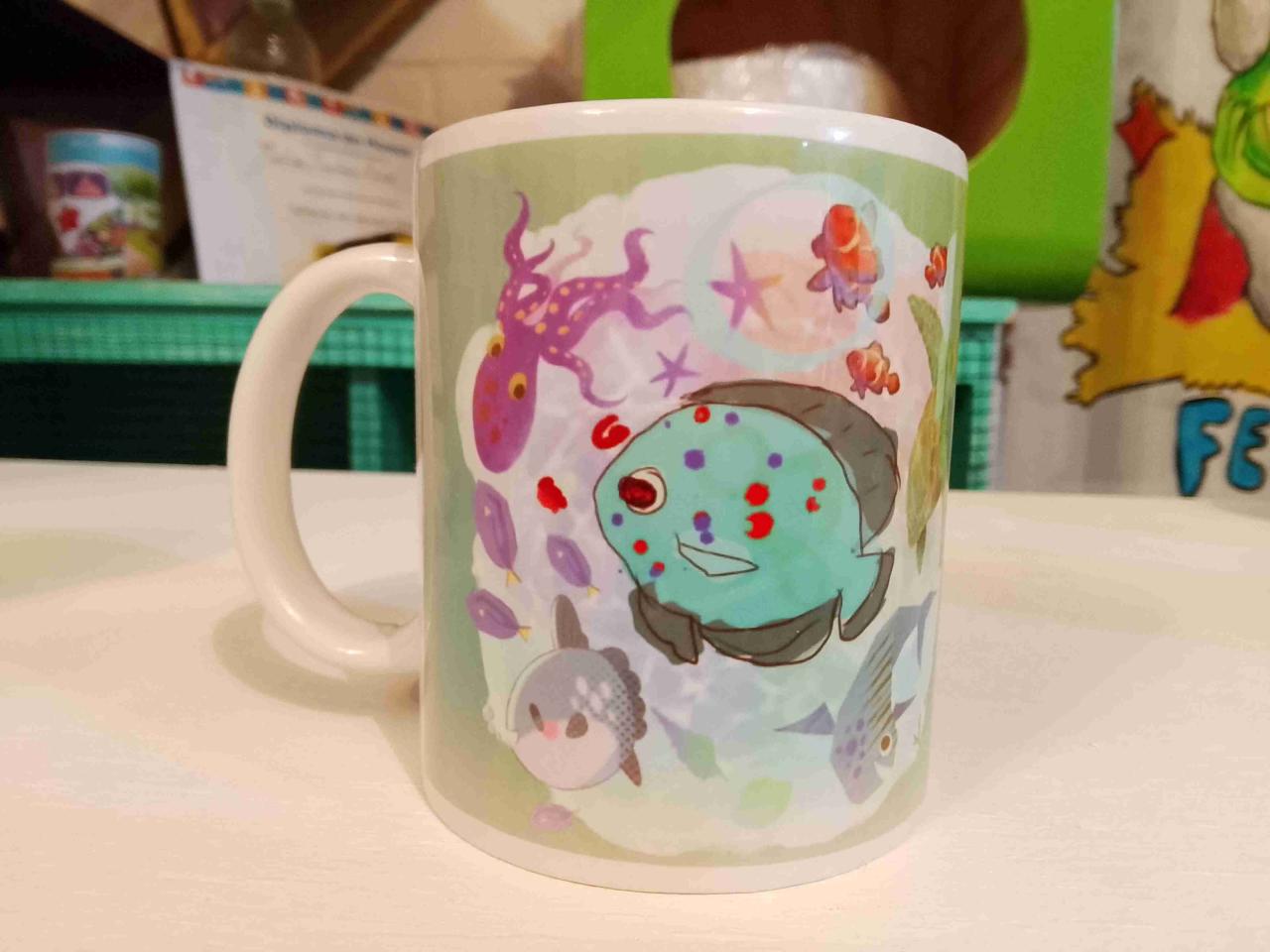 Taza con ilustración de pato - miniatura 3