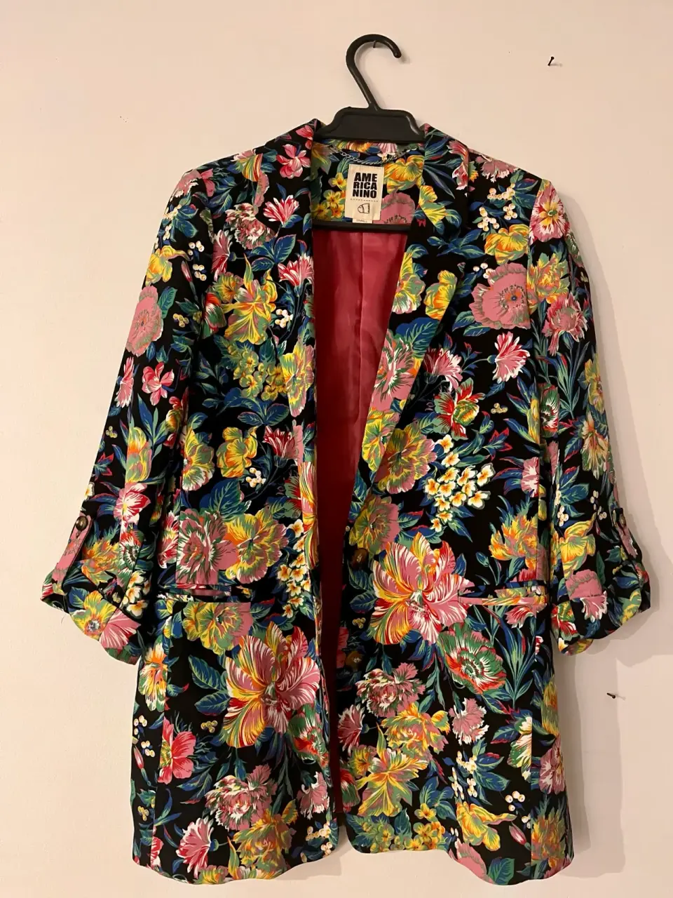 Blazer floral con hombreras - miniatura 2