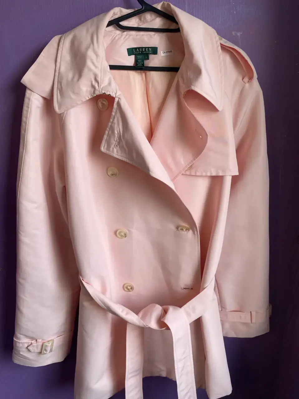 Trench Coat Rosa Lauren - miniatura 1