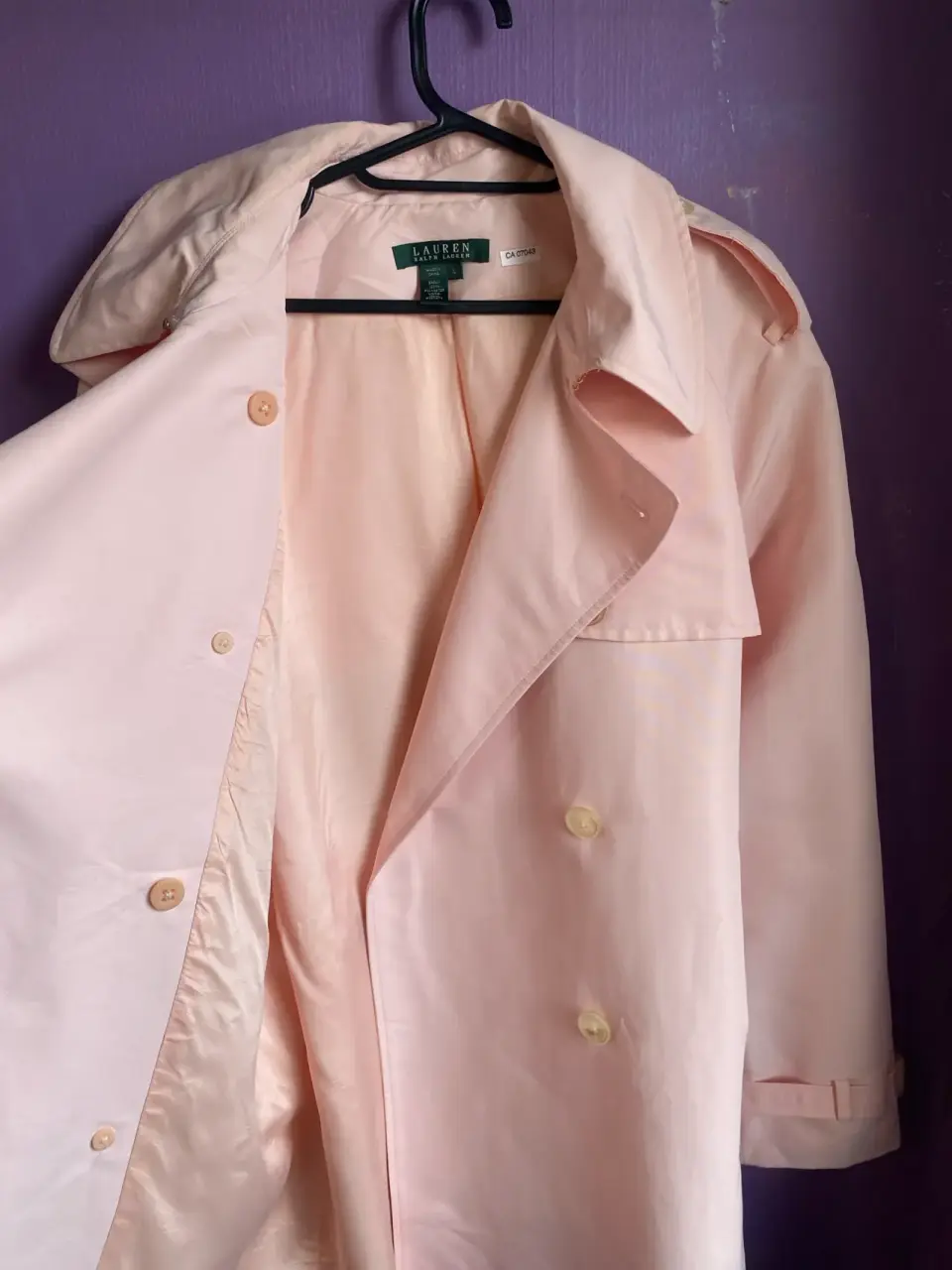 Trench Coat Rosa Lauren - miniatura 2