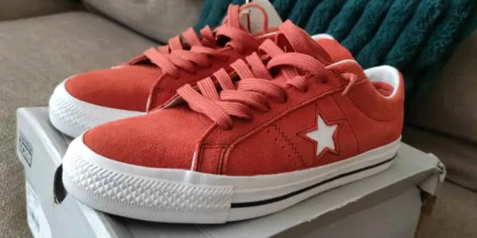 Zapatillas Converse naranjo ladrillo con estrella - miniatura 3
