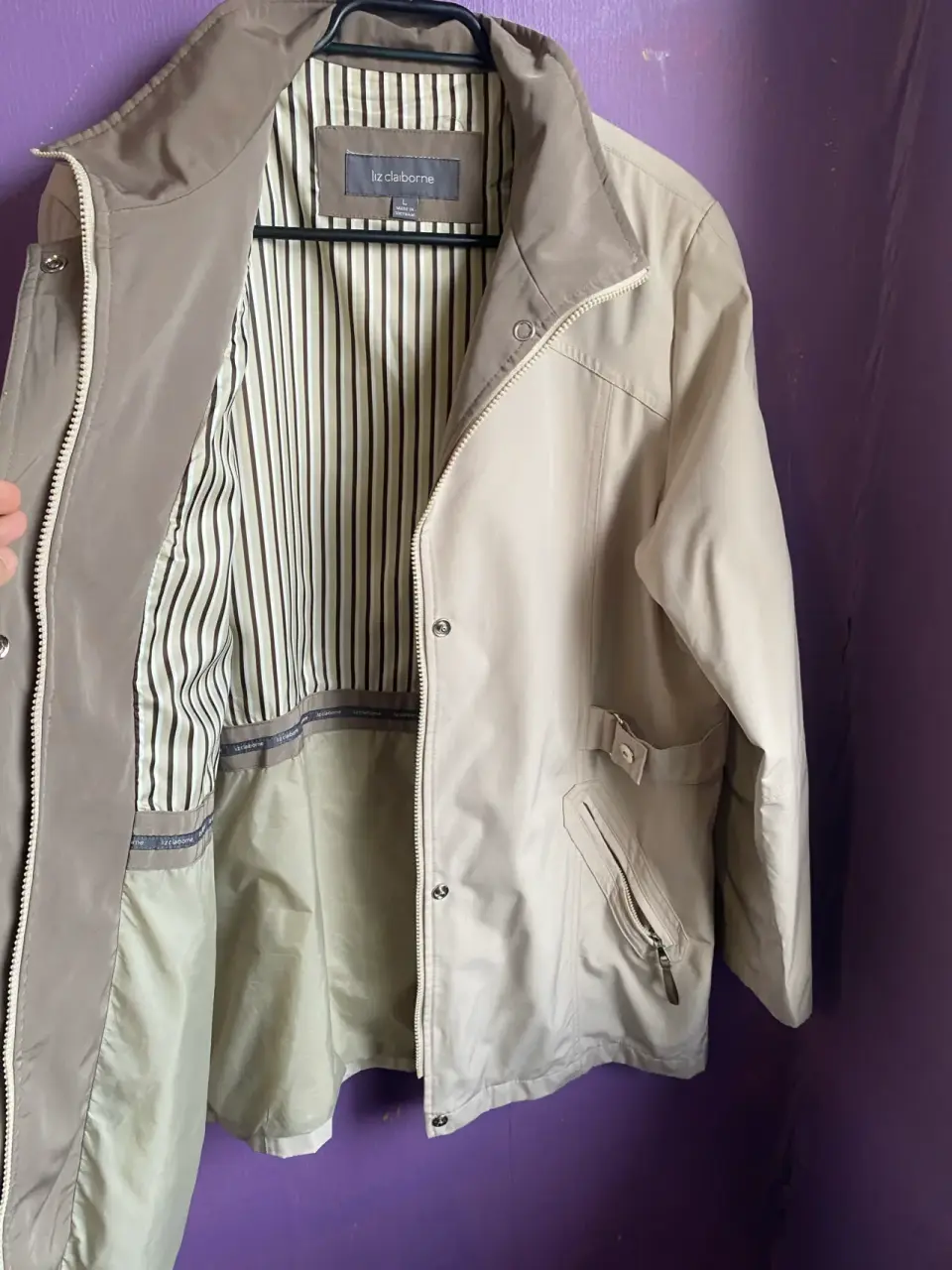Parka beige Liz Claiborne - miniatura 2