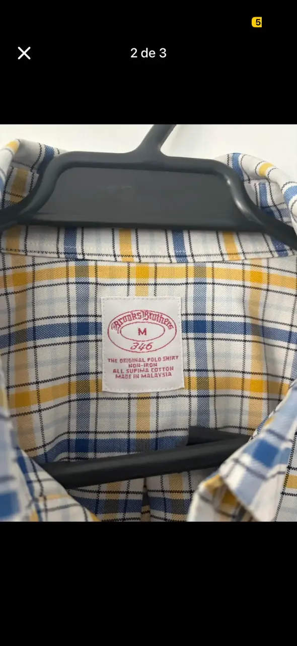 Camisa a brooks brothers talla M - miniatura 2