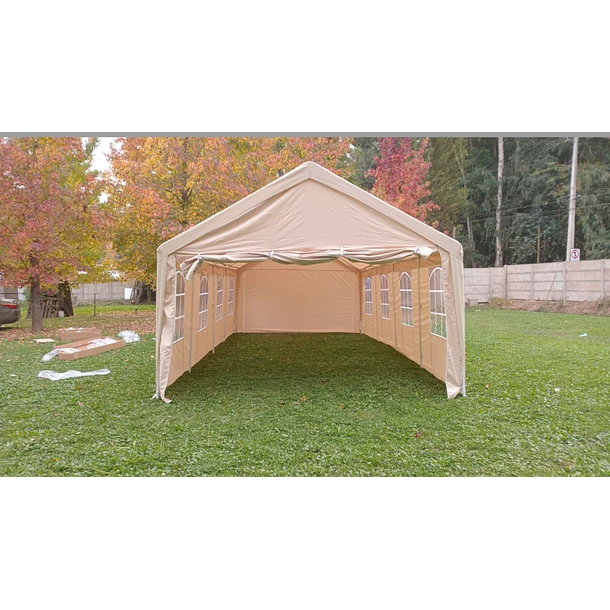 Carpa impermeable color beige 8x4x280 - miniatura 2