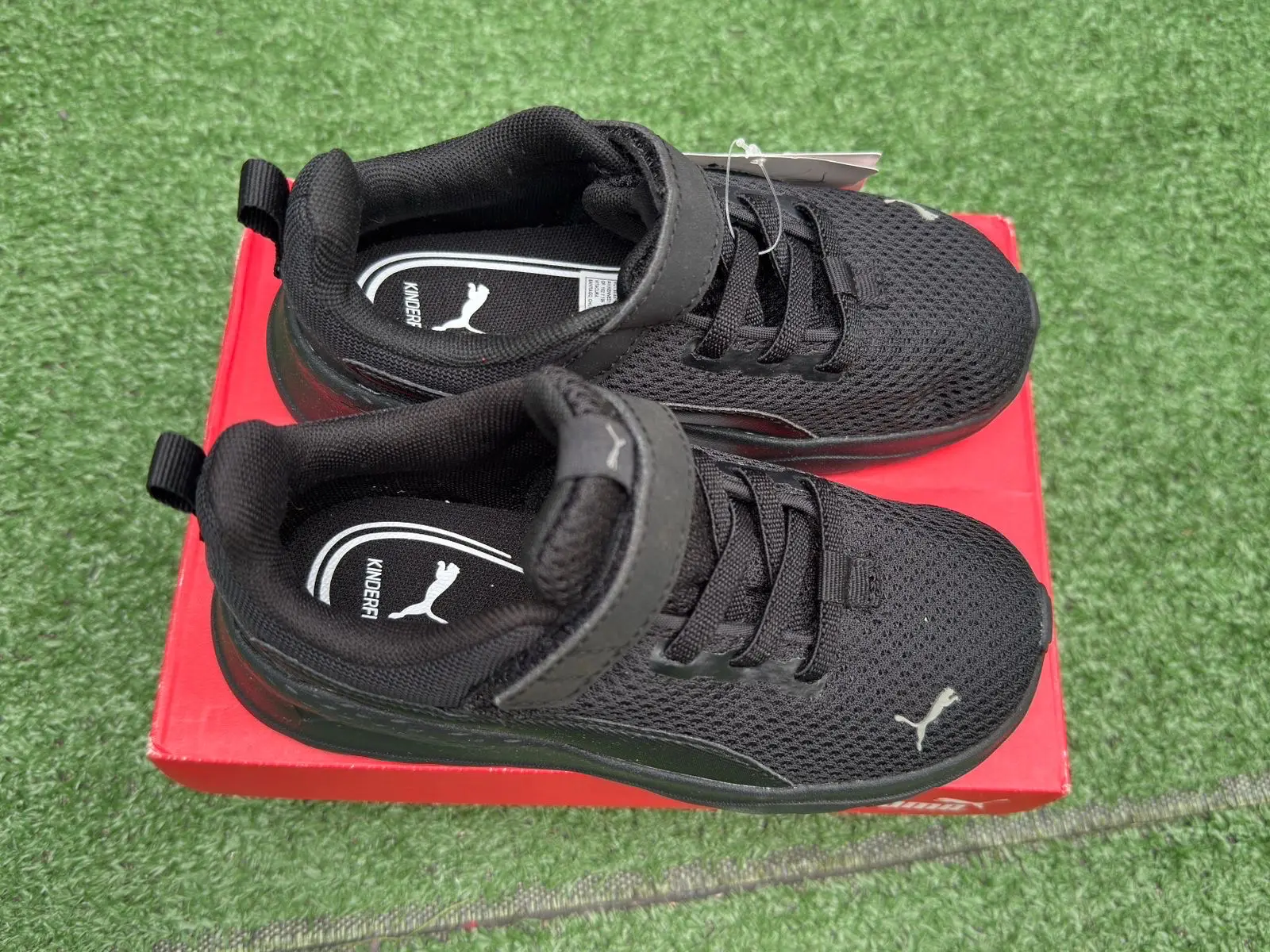 Zapatillas negras para niños Puma - miniatura 2