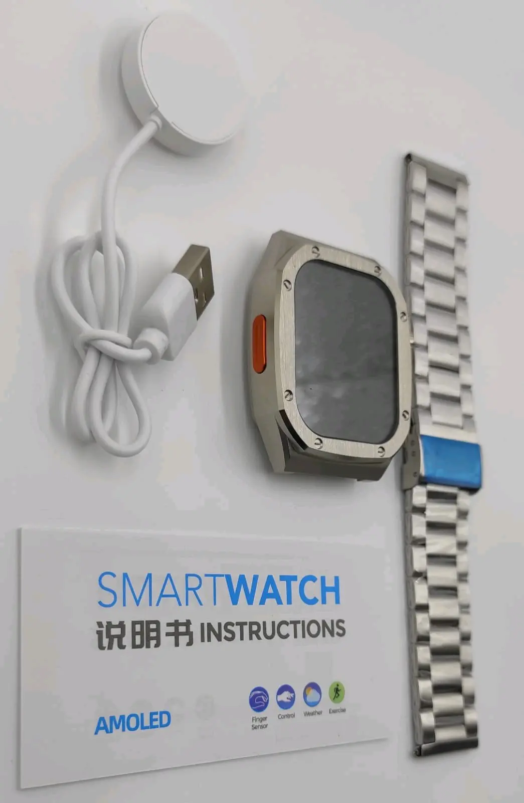 Reloj inteligente metálico smartwatch - miniatura 2