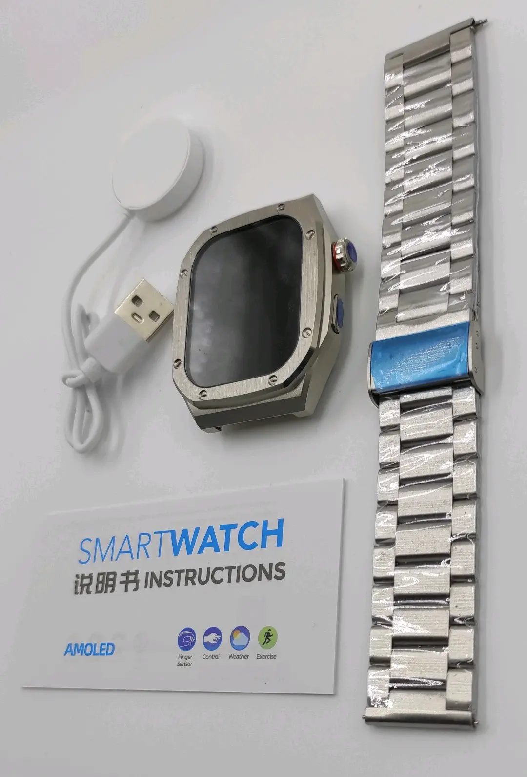 Reloj inteligente metálico smartwatch - miniatura 3