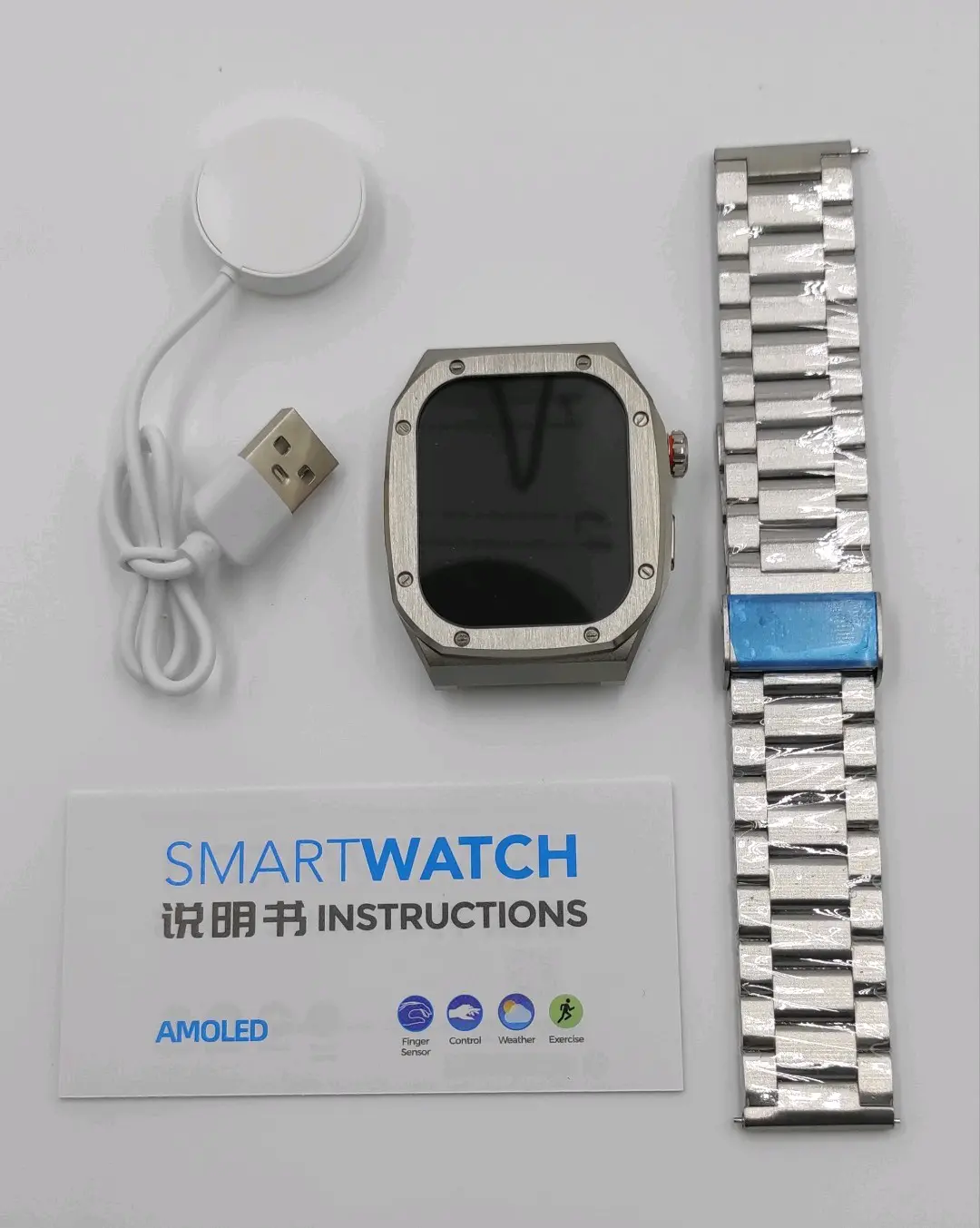 Reloj inteligente metálico smartwatch - miniatura 4