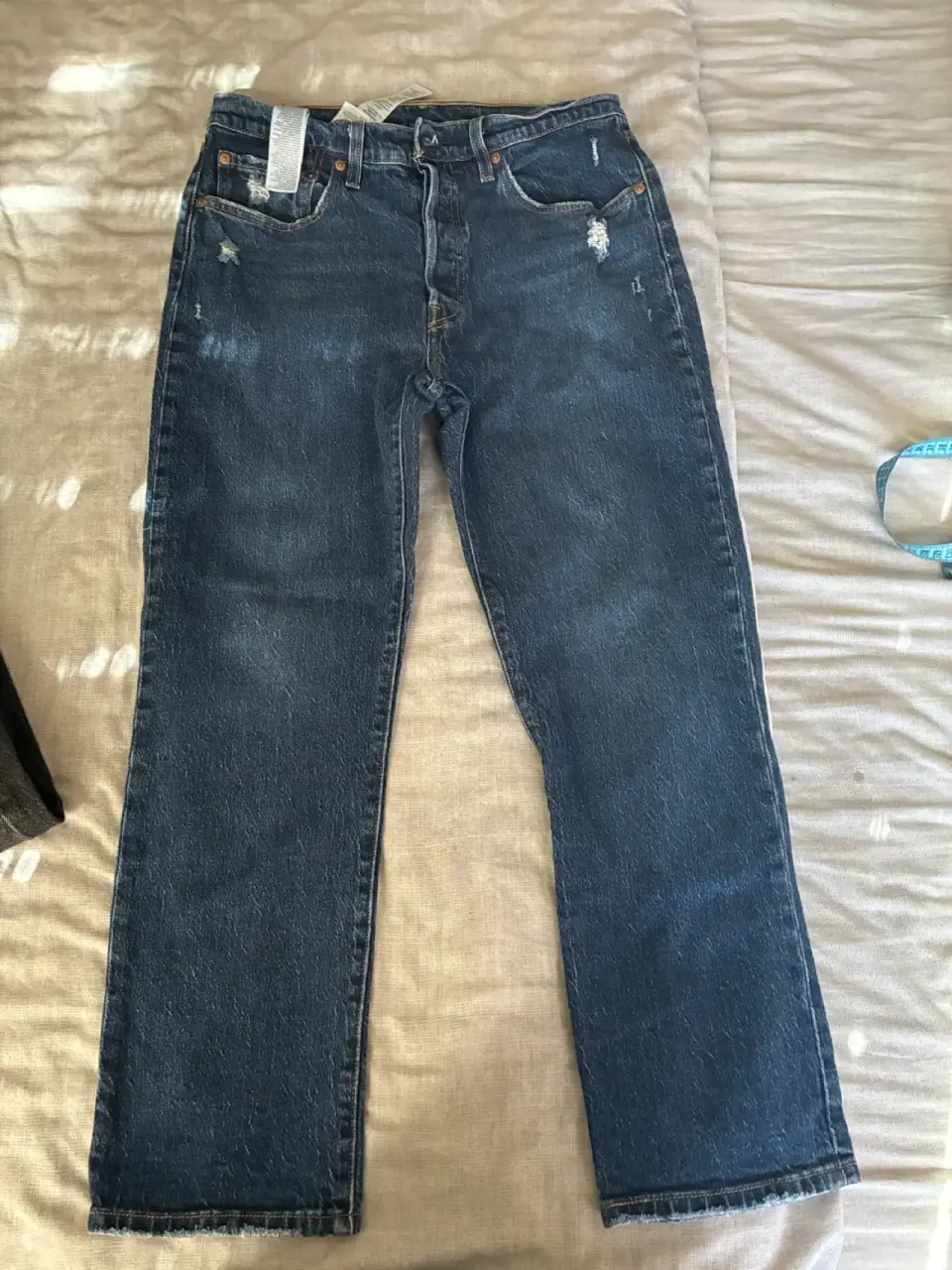 Jeans desgastados azul oscuro - miniatura 2