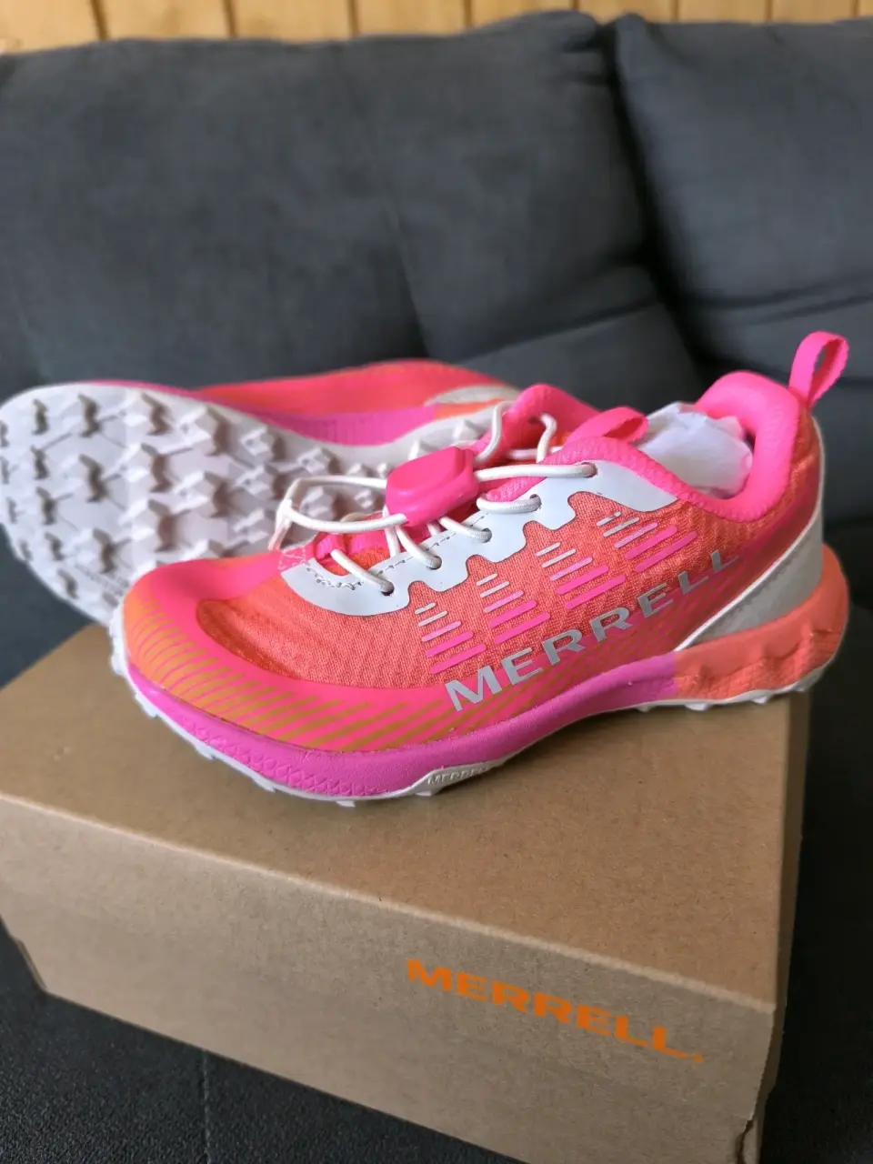 Zapatilla niña Merrell naranja talla 29 - miniatura 2