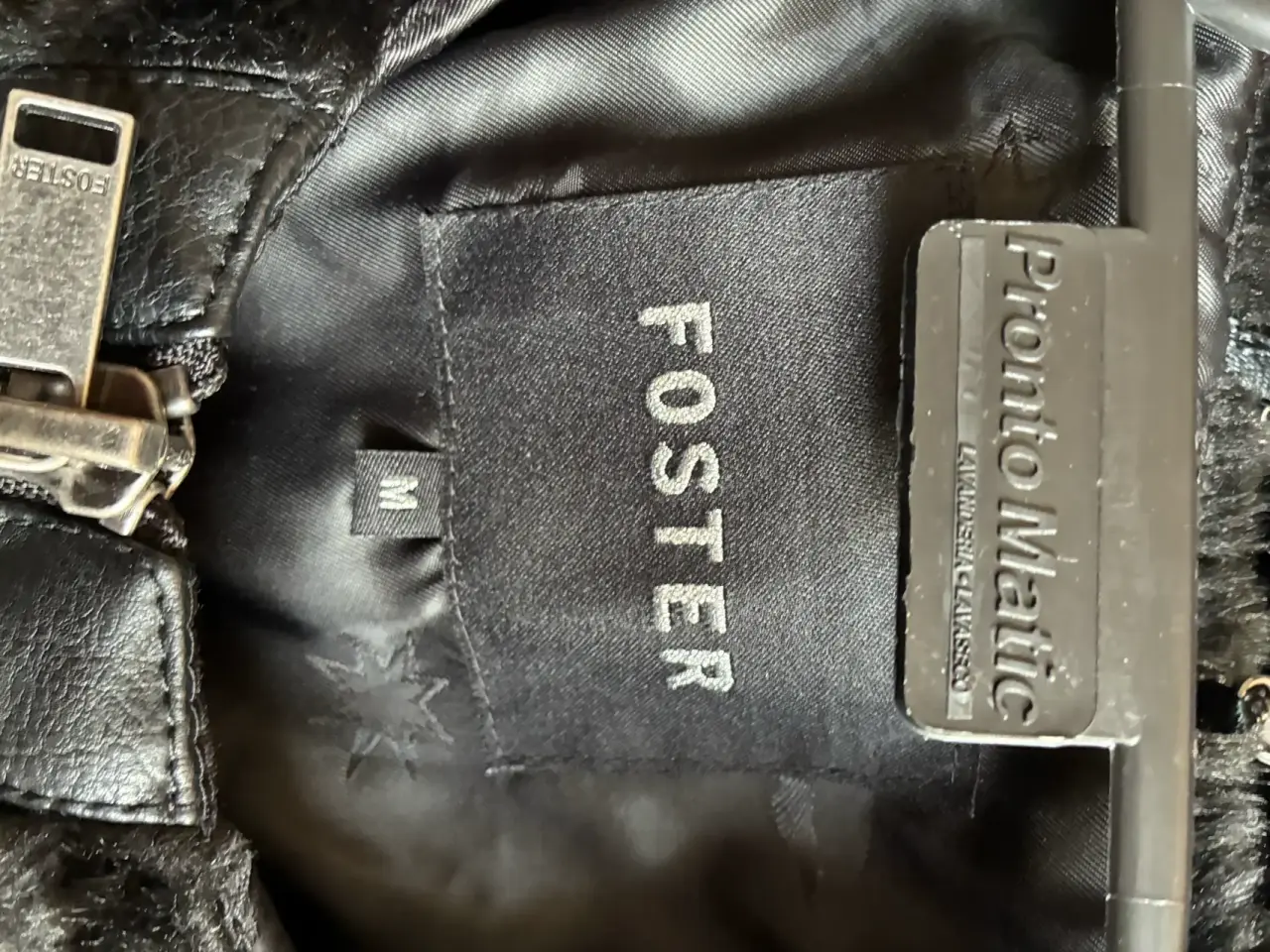 Abrigo de piel negro Foster - miniatura 2