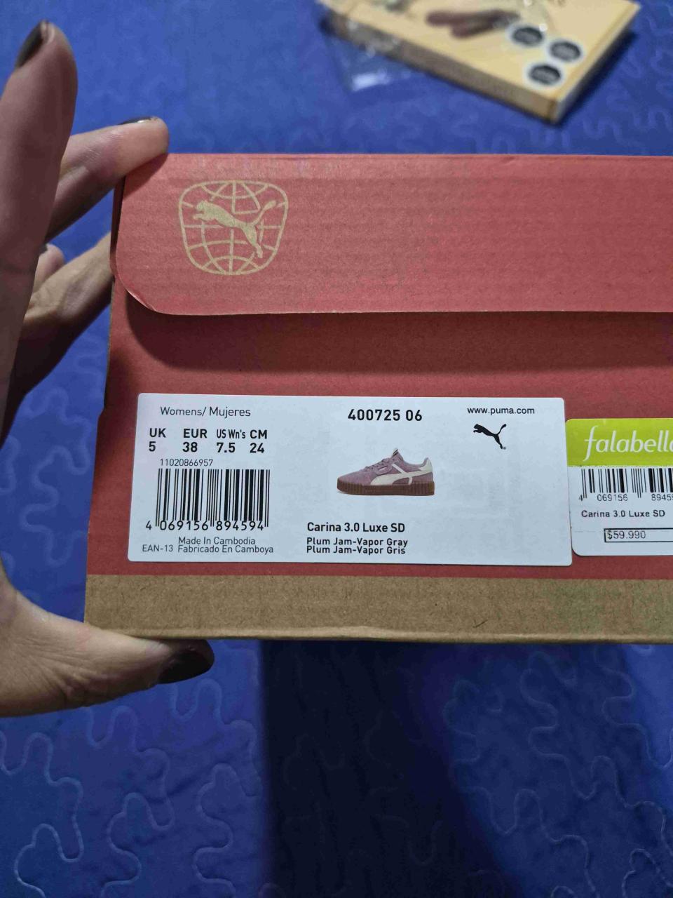 Zapatillas deportivas moradas Puma - miniatura 3