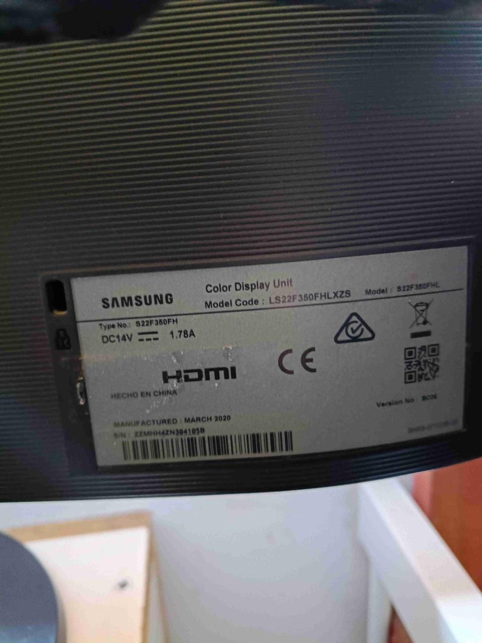 Monitor Samsung 21 pulgadas - miniatura 2