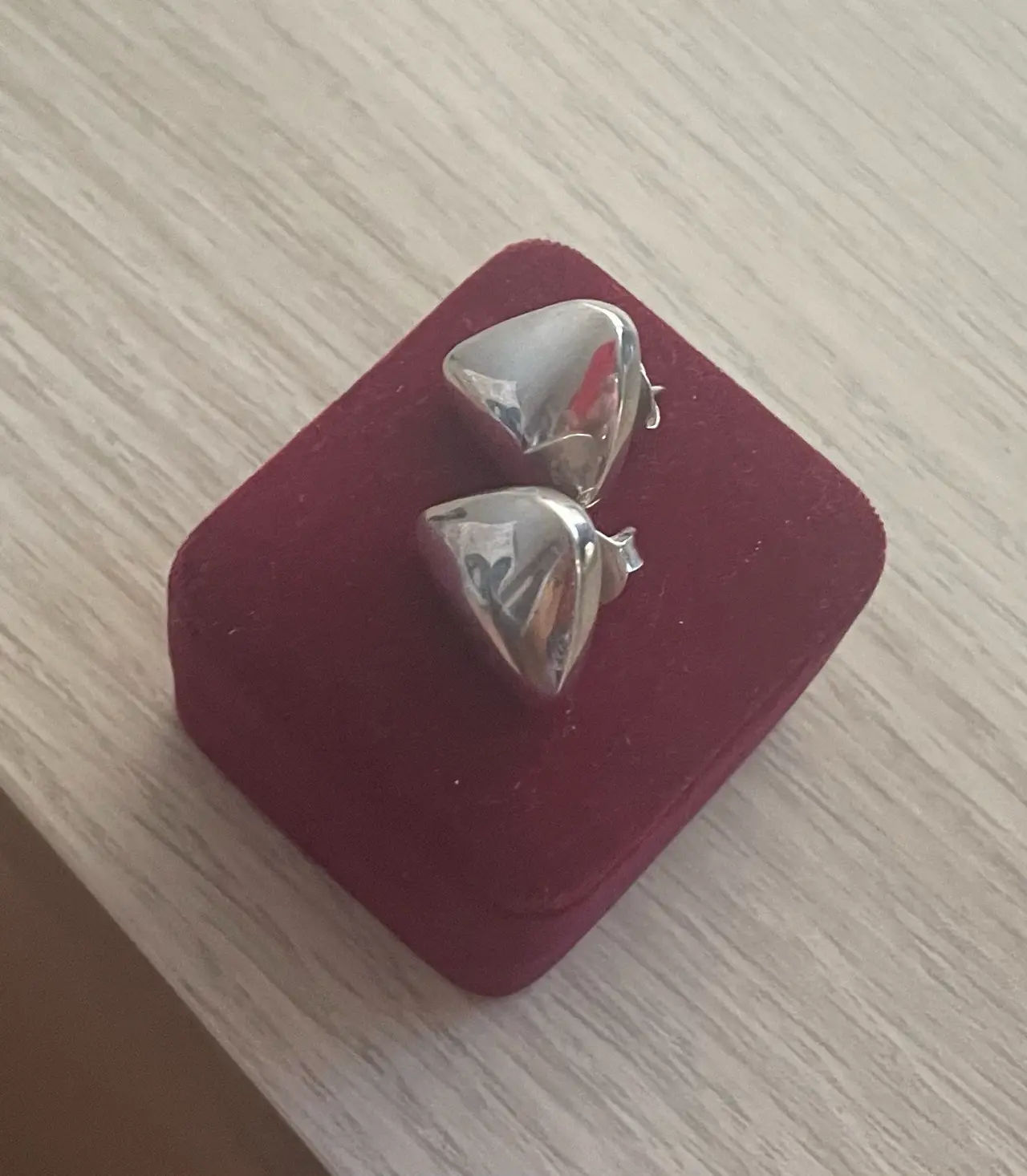 Aros de plata peruana 950 en estuche rojo - miniatura 2