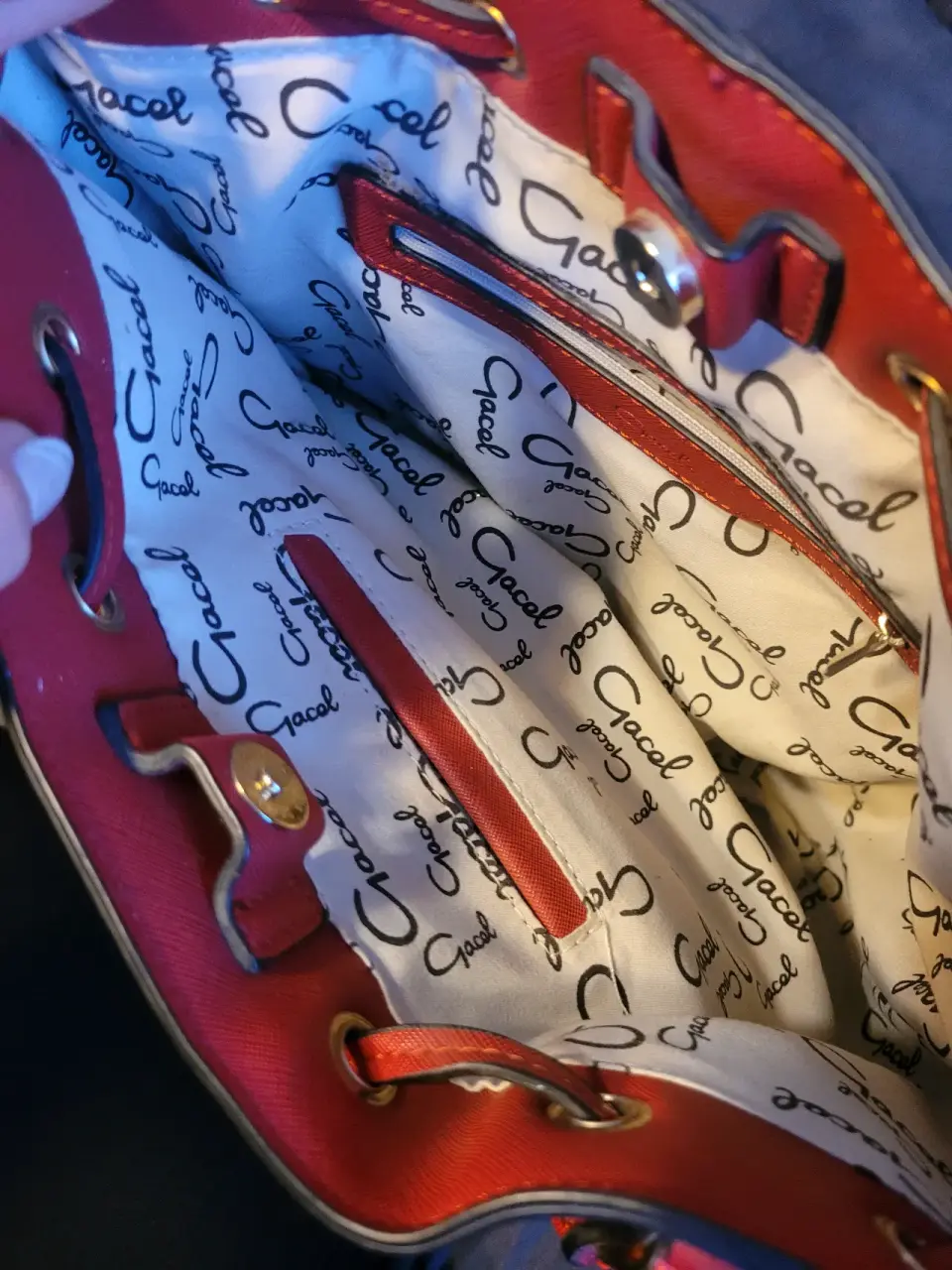 Bolso rojo con tirante extraíble - miniatura 6