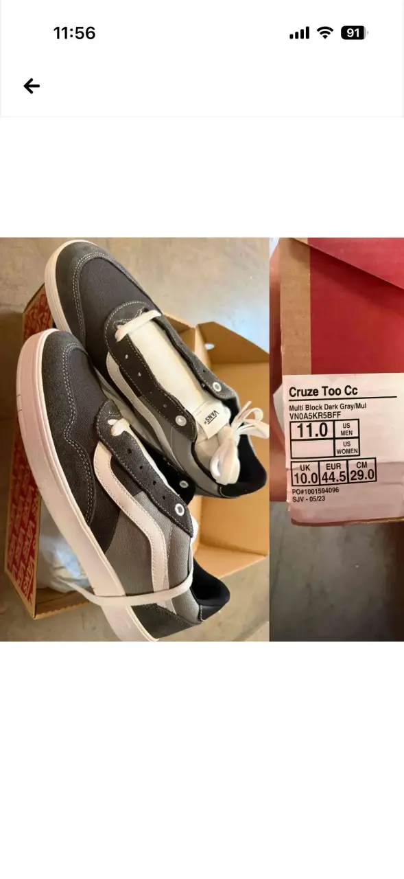Zapatillas Vans gris oscuro - miniatura 1