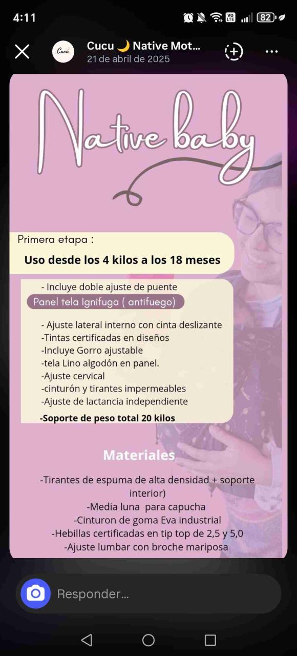 Portabebés ergonómico con diseño - miniatura 3