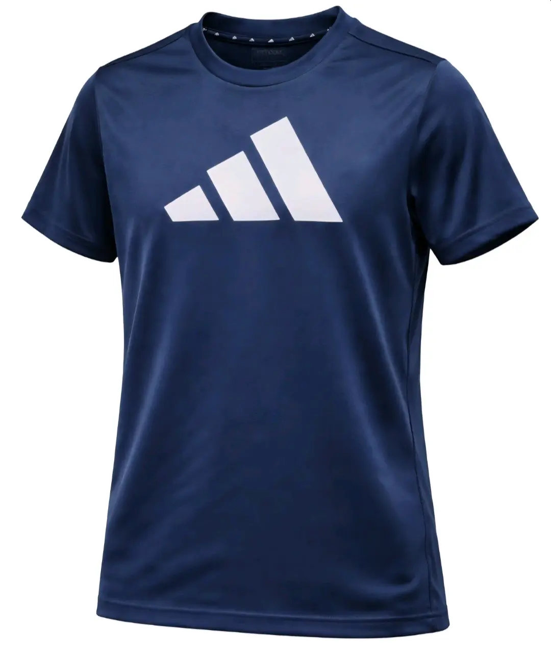 Polera Azul Essentials Adidas Logo Celeste, Niño - miniatura 1