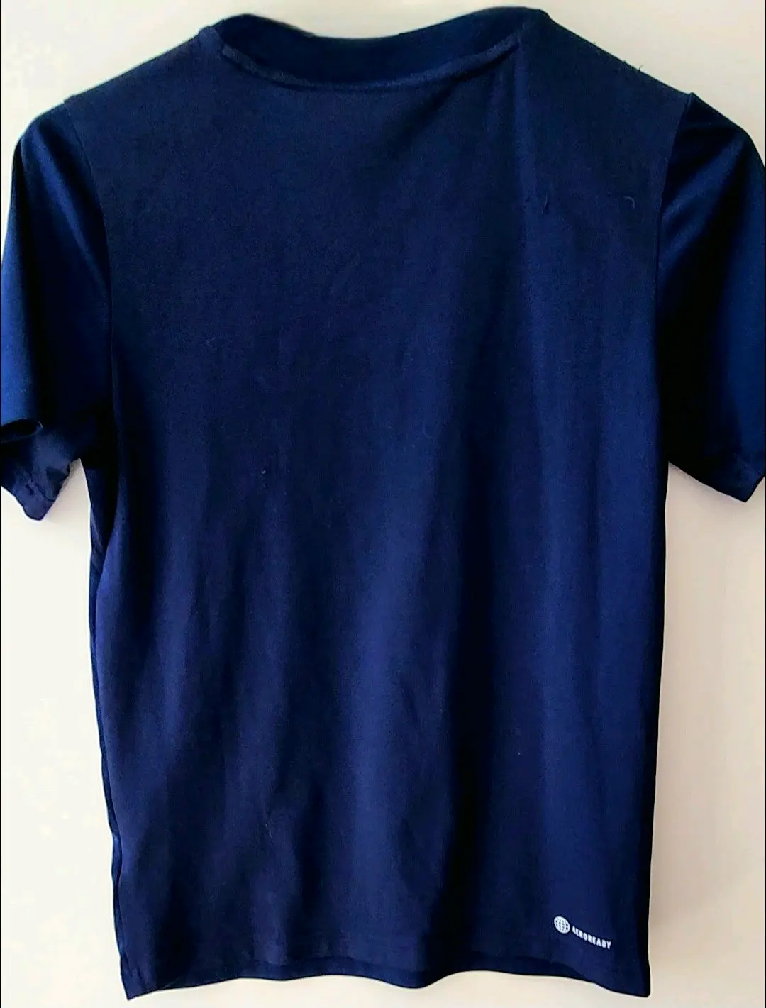 Polera Azul Essentials Adidas Logo Celeste, Niño - miniatura 5