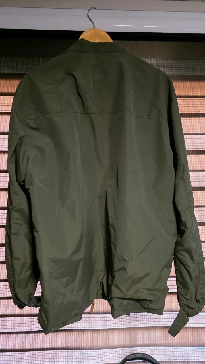 2 Chaqueta cortaviento verde caqui outdoor - miniatura 2