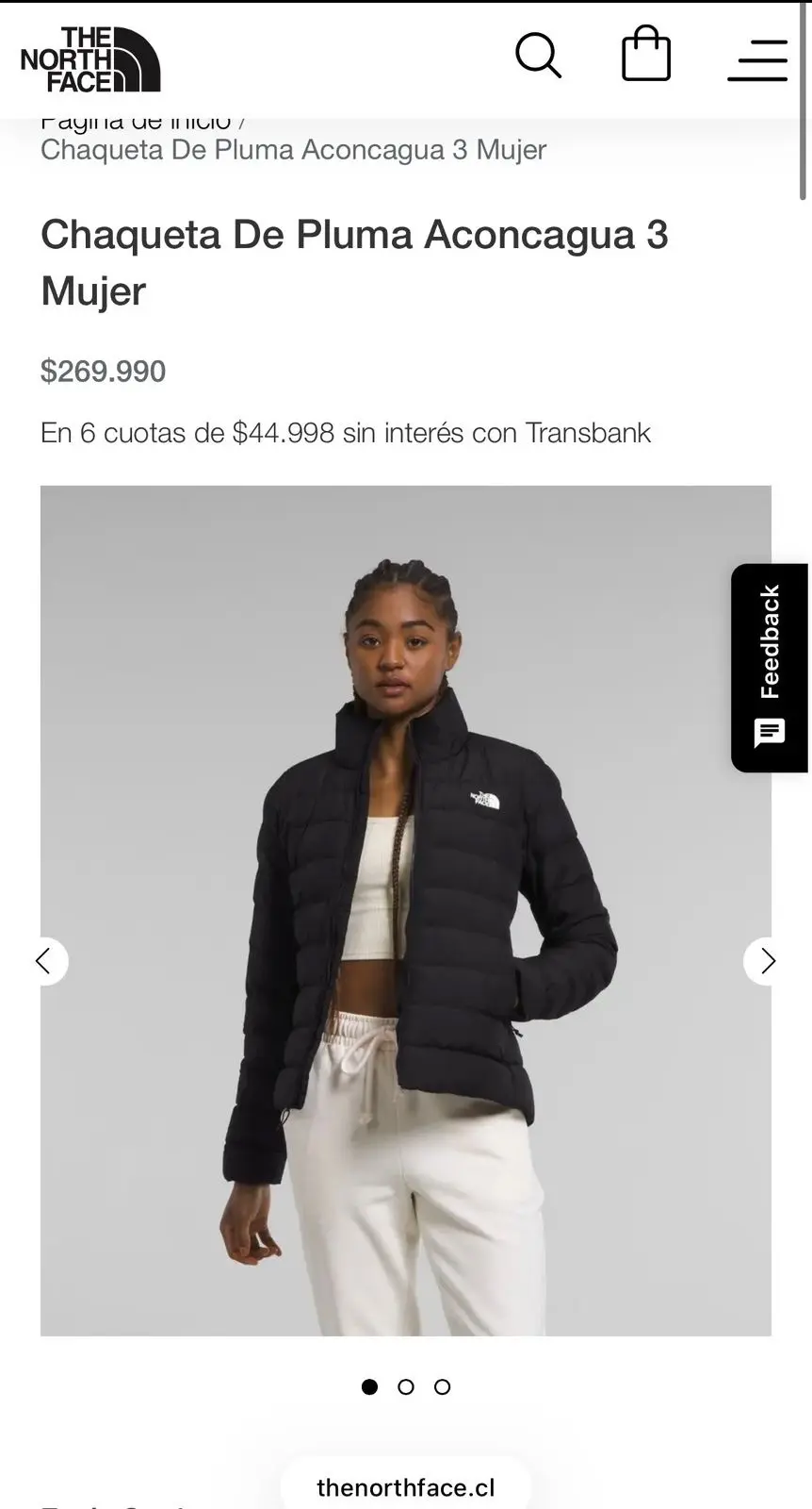 Chaqueta negra The North Face L - miniatura 4