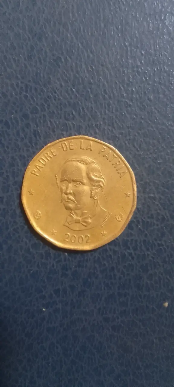 Moneda 1 peso dominicano 2002 - miniatura 2
