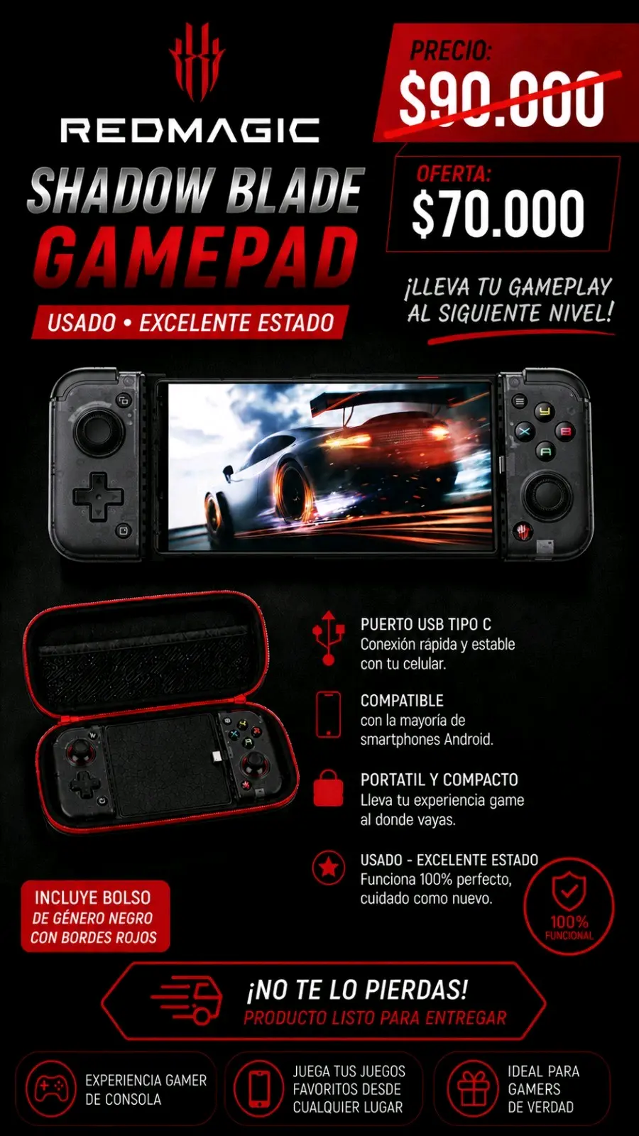 Gamepad RedMagic Shadow Blade - miniatura 1