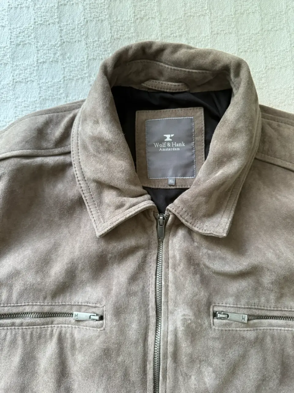 Chaqueta de cuero gamuza  Wolf & Hank Hombre XL - miniatura 2