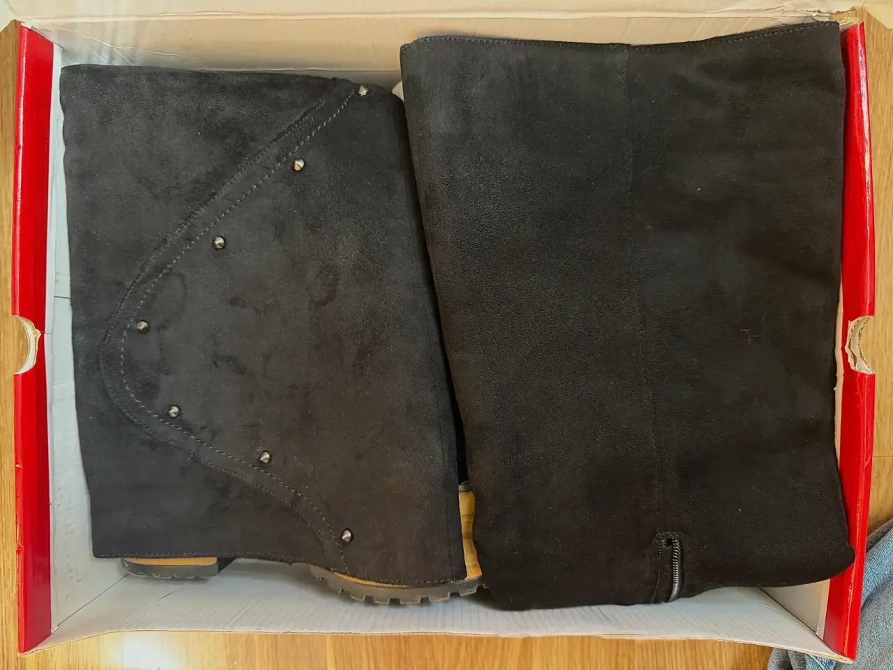 Botas negras con plataforma alta - miniatura 4