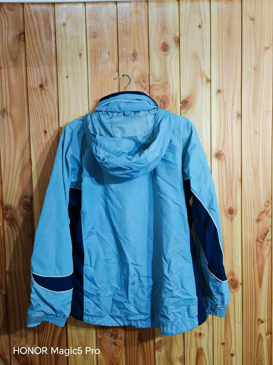 Chaqueta Columbia azul con gorro - miniatura 2