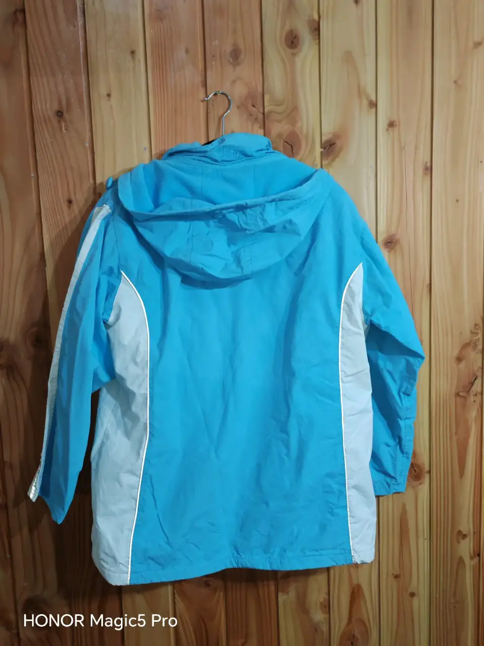 Chaqueta azul clara con cremallera - miniatura 2
