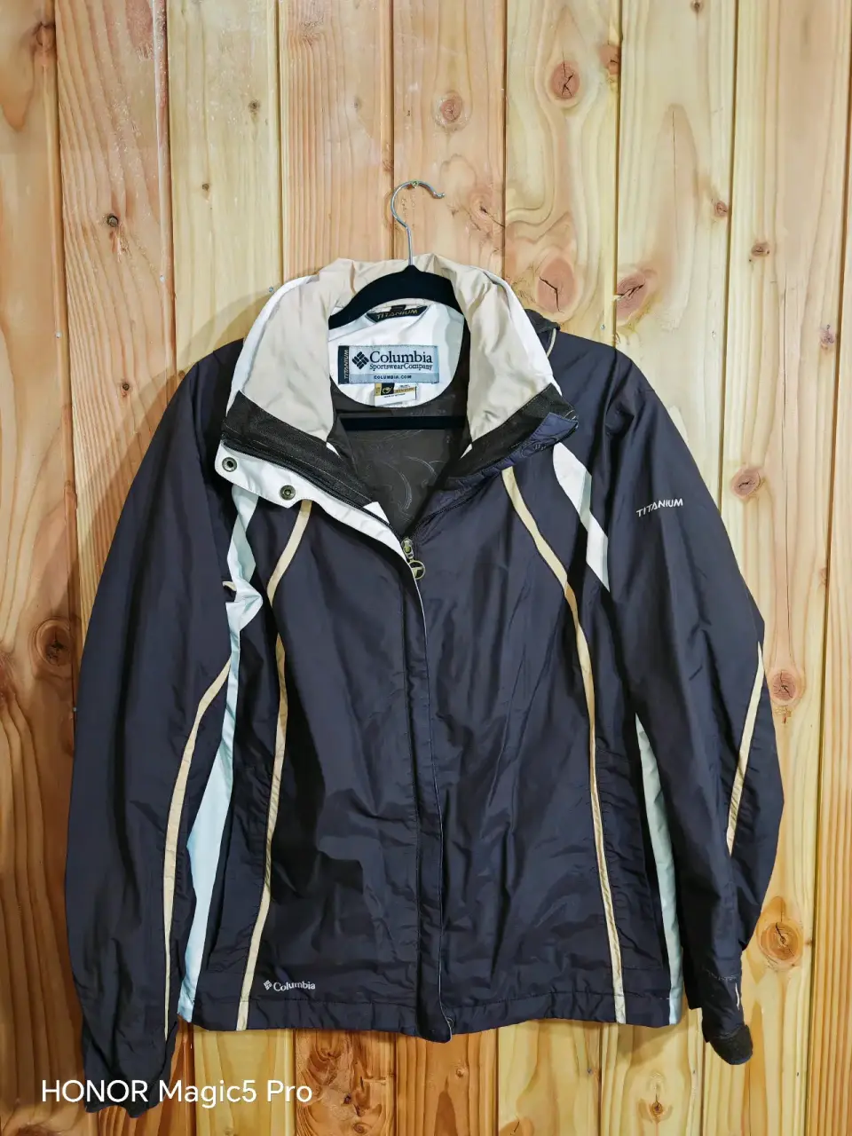 Chaqueta impermeable Columbia negra - miniatura 1